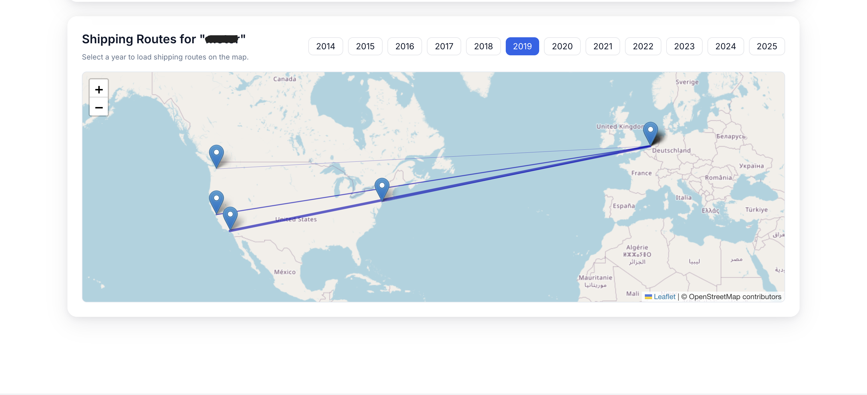 Kirchner economic research shipping map